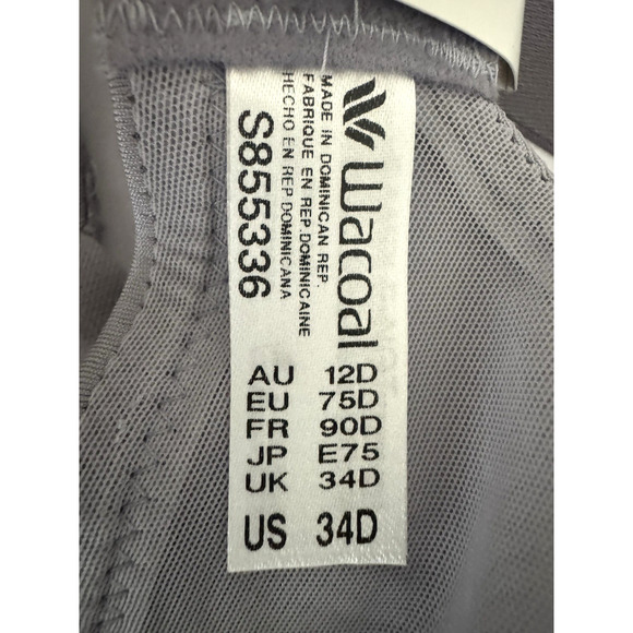 Wacoal Bra 34D Elevated Allure Underwire Semi-Sheer Parchment NWT Style 855336 - Picture 2 of 9